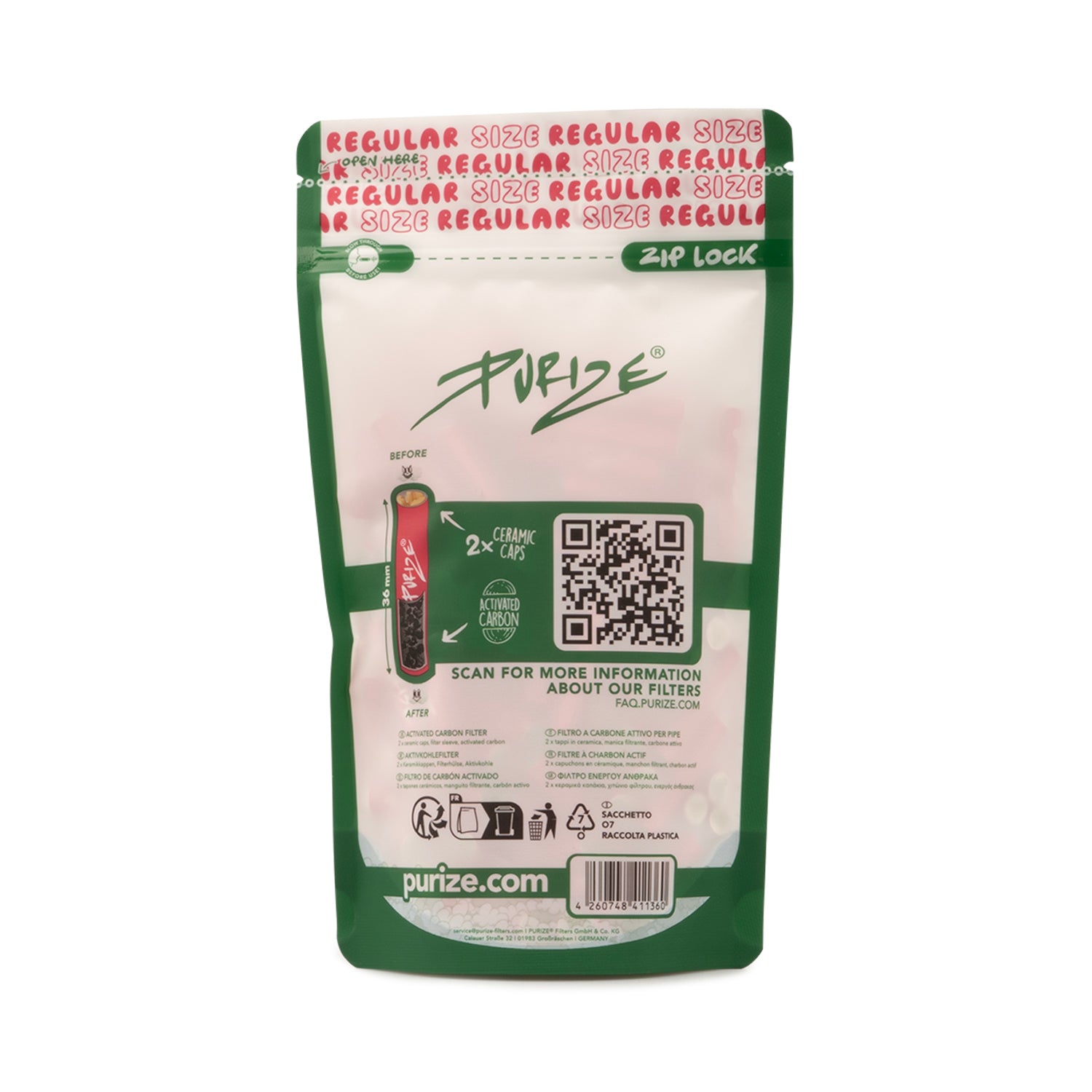 100 PURIZE® Regular Size | Pink