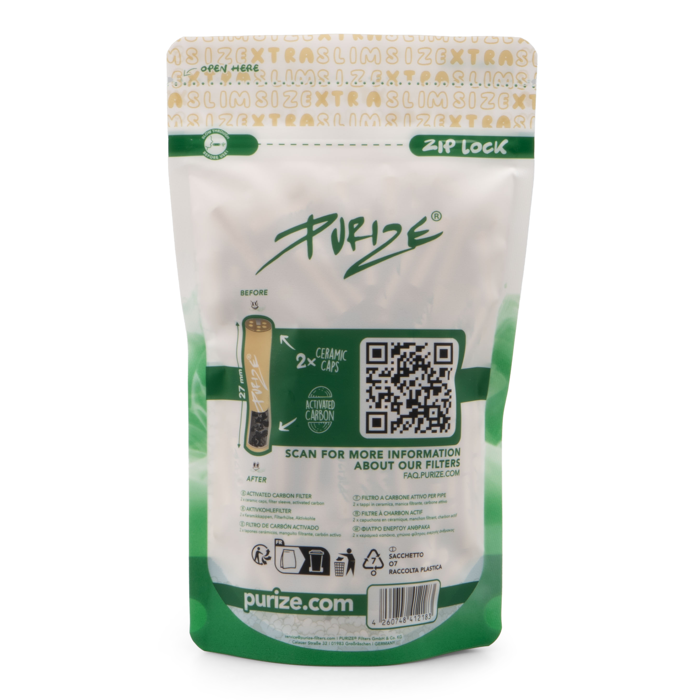 250 PURIZE® XTRA Slim Size | Organic