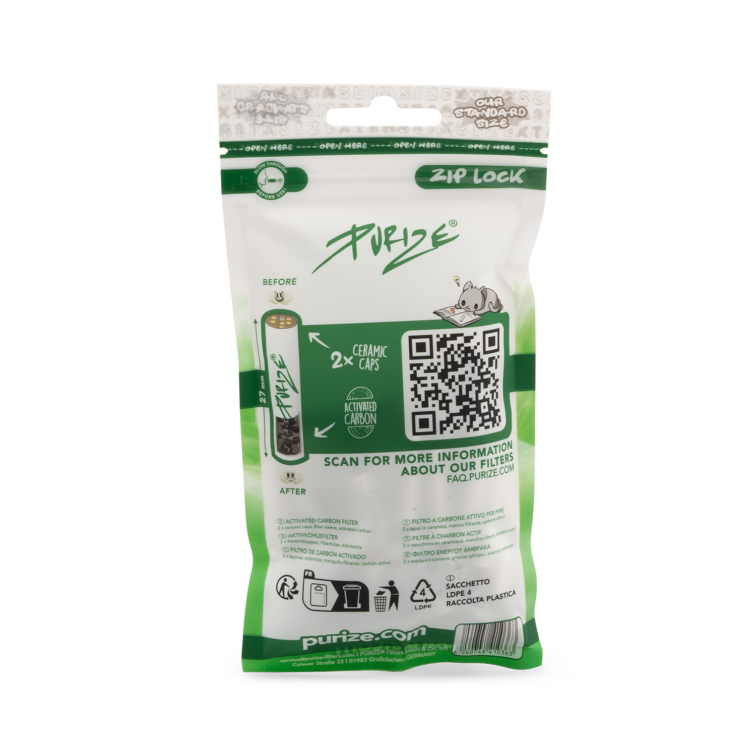 50 PURIZE® XTRA Slim Size | Weiss