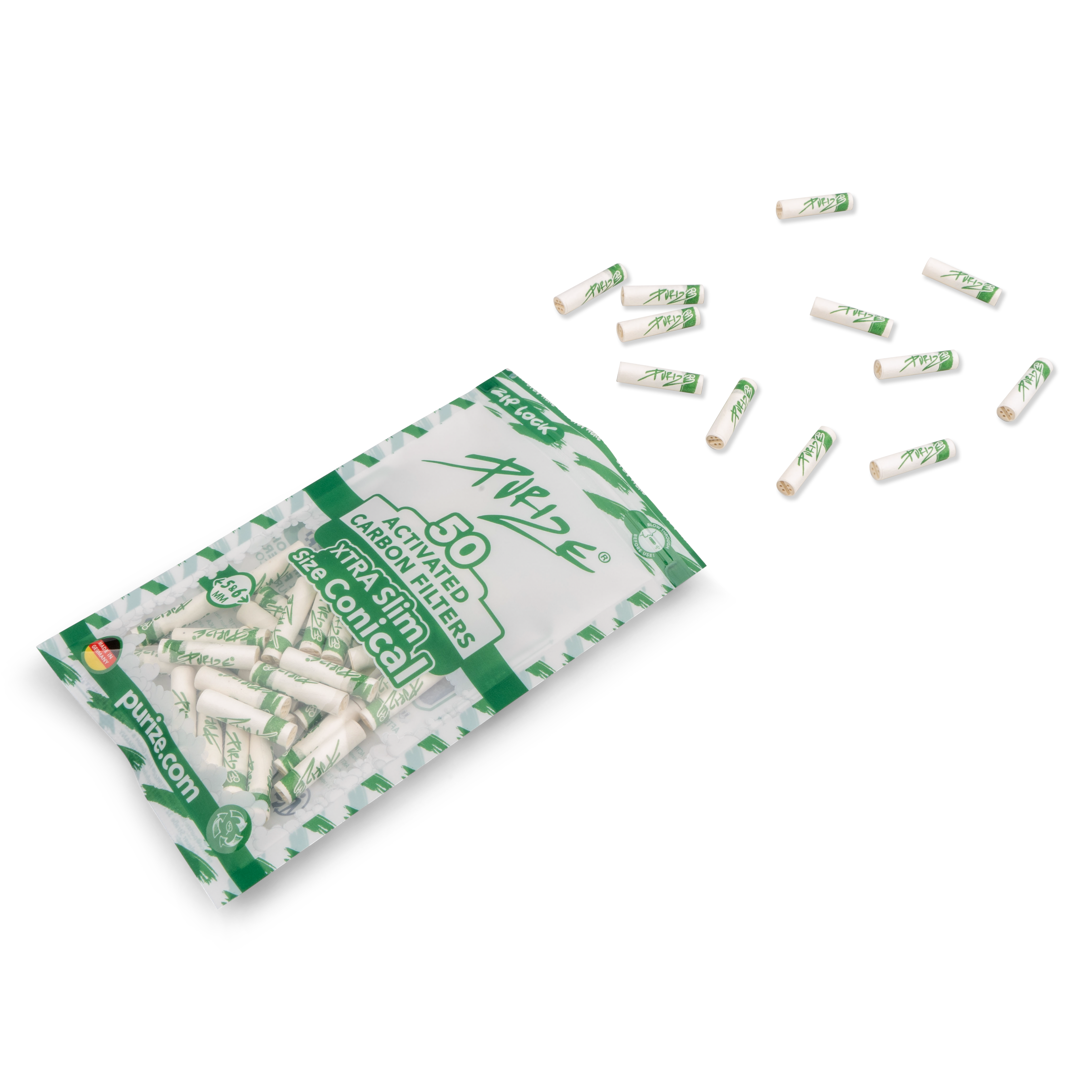 50 PURIZE® XTRA Slim Size Conical