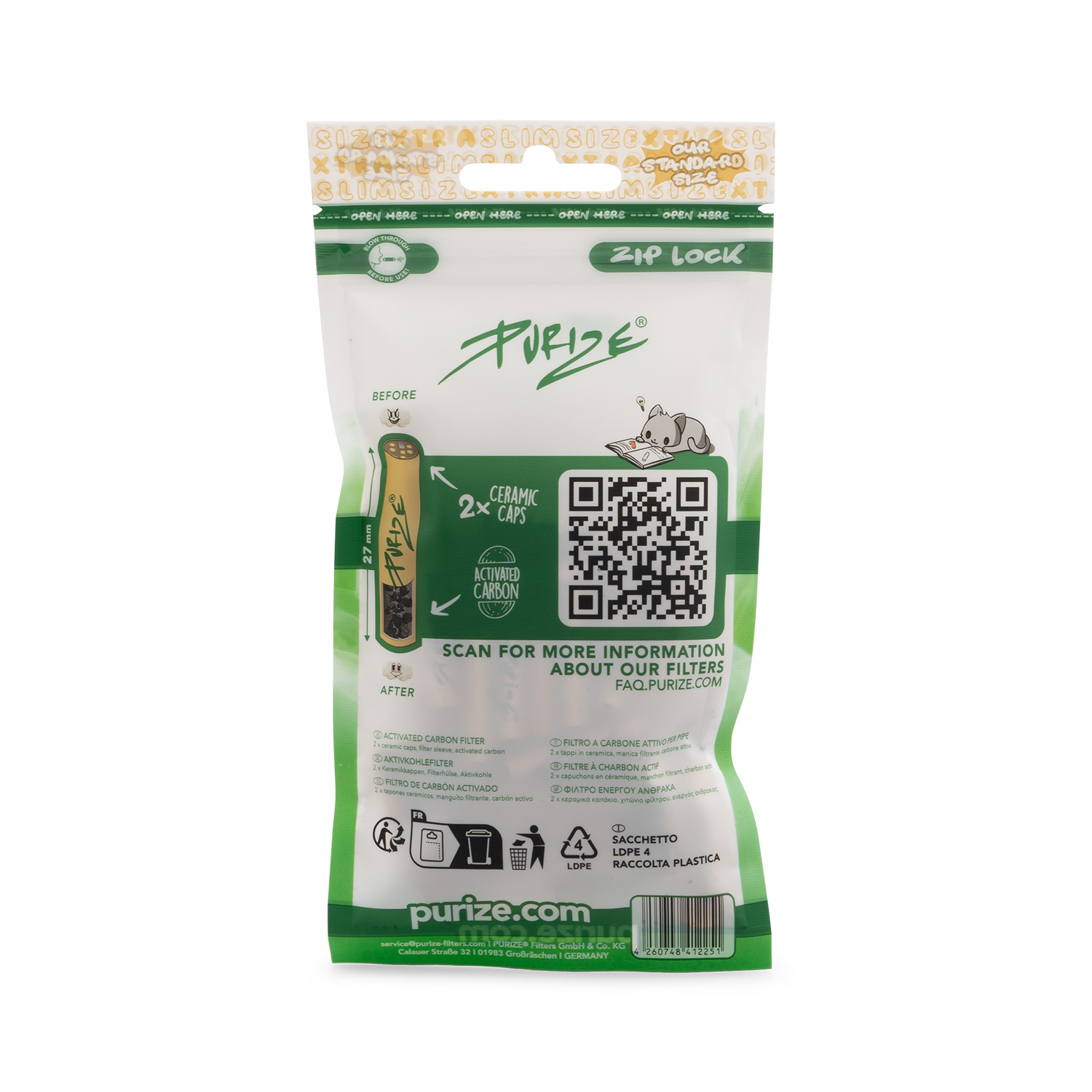 50 PURIZE® XTRA Slim Size | Organic