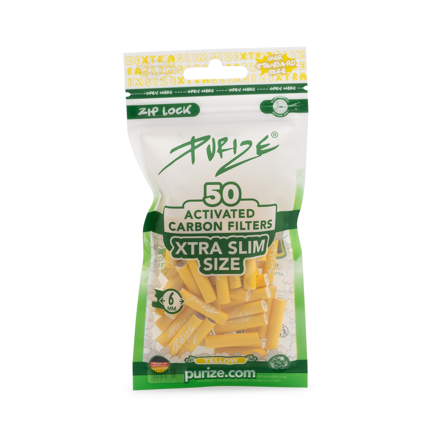 50 PURIZE® XTRA Slim Size | Gelb