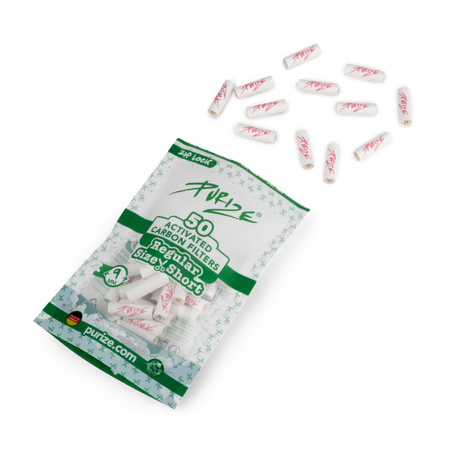 50 PURIZE® - Regular Size Short - 9mm