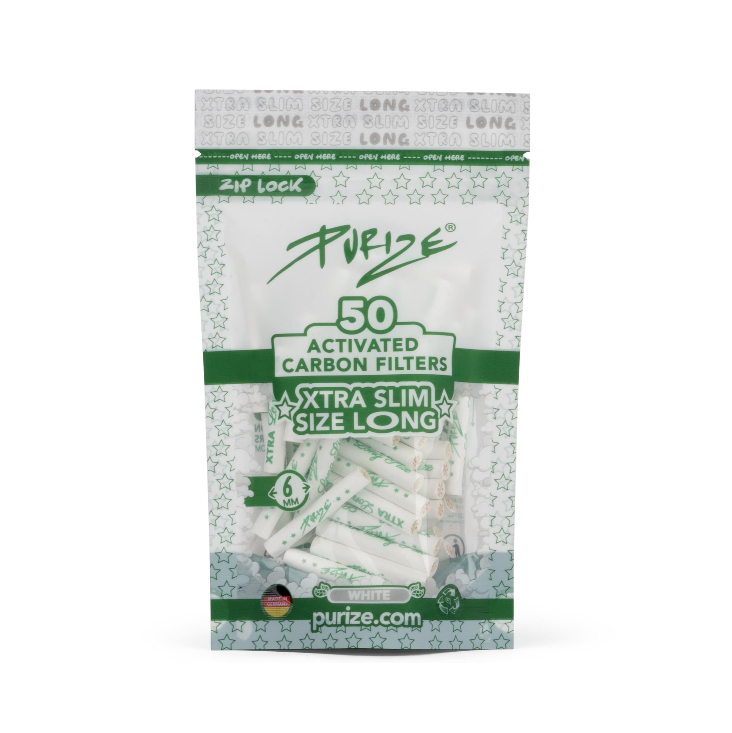 50 PURIZE® XTRA Slim Size Long | White