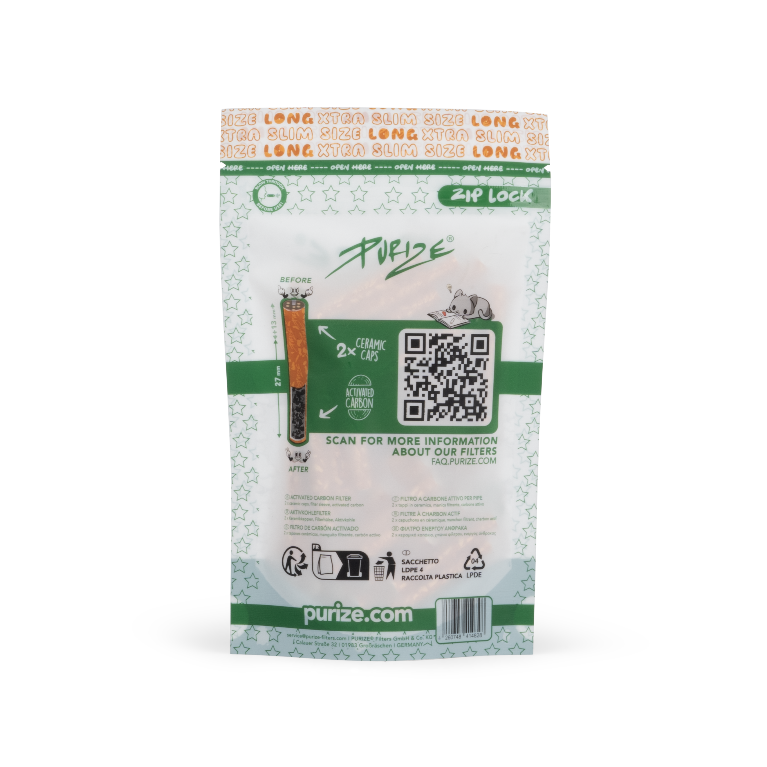 50 PURIZE® XTRA Slim Size Long | Spy